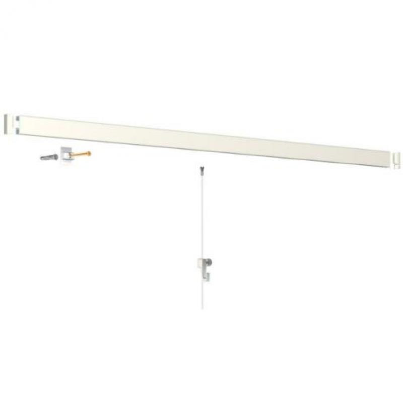 Click Rail Set schilderij ophangsysteem compleet 2 meter wit