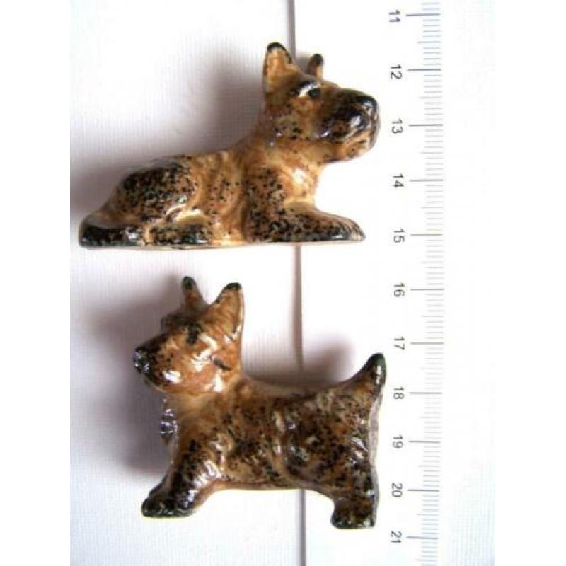 Twee Terriers Beeldjes | Hond | Hondje