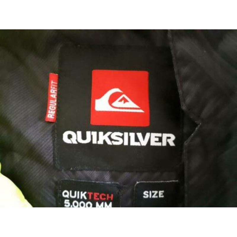 Zwarte ski jas Quicksilver maat 14 jaar