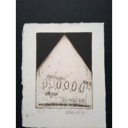 Litho relief druk Onbekende kunstenaar 1977