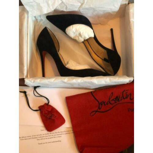 Christian Louboutins Iriza velours Zwart Pumps 36