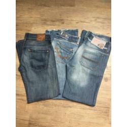 Dames jeans x3 Lee Capsize River Island