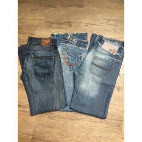 Dames jeans x3 Lee Capsize River Island