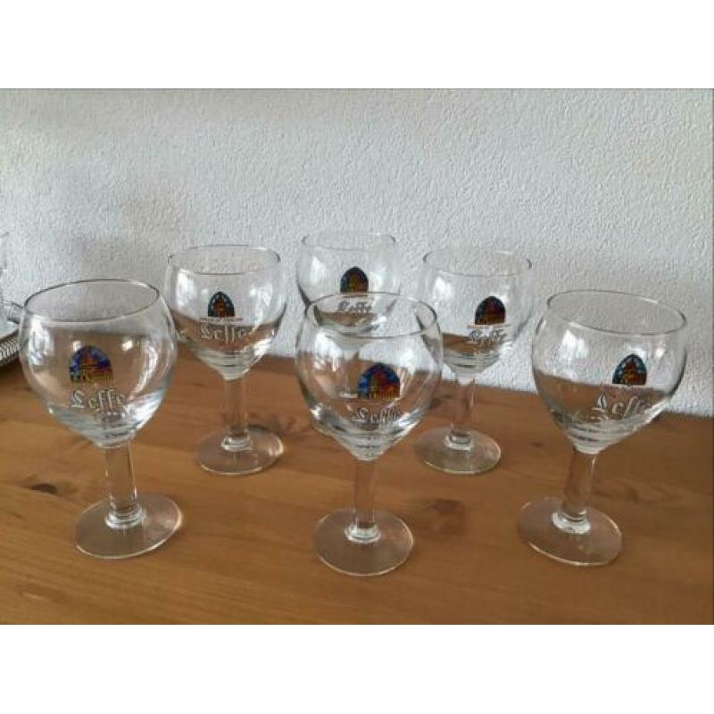6 Leffe trappistenbierglazen