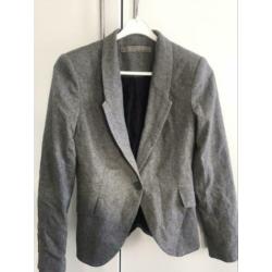 Grijze Zara blazer maat s zgan