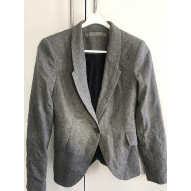 Grijze Zara blazer maat s zgan