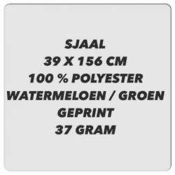 Polyester sjaal - 39x156 cm - geprint