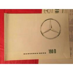 1962 Mercedes 190D Brochure USA