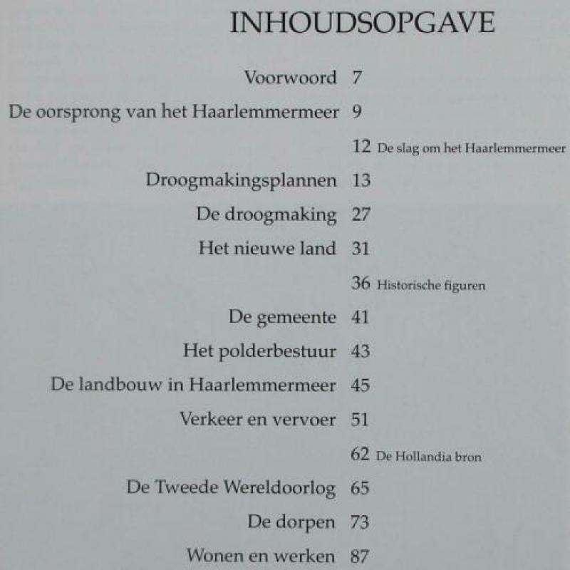 Geschiedenis Haarlemmermeer