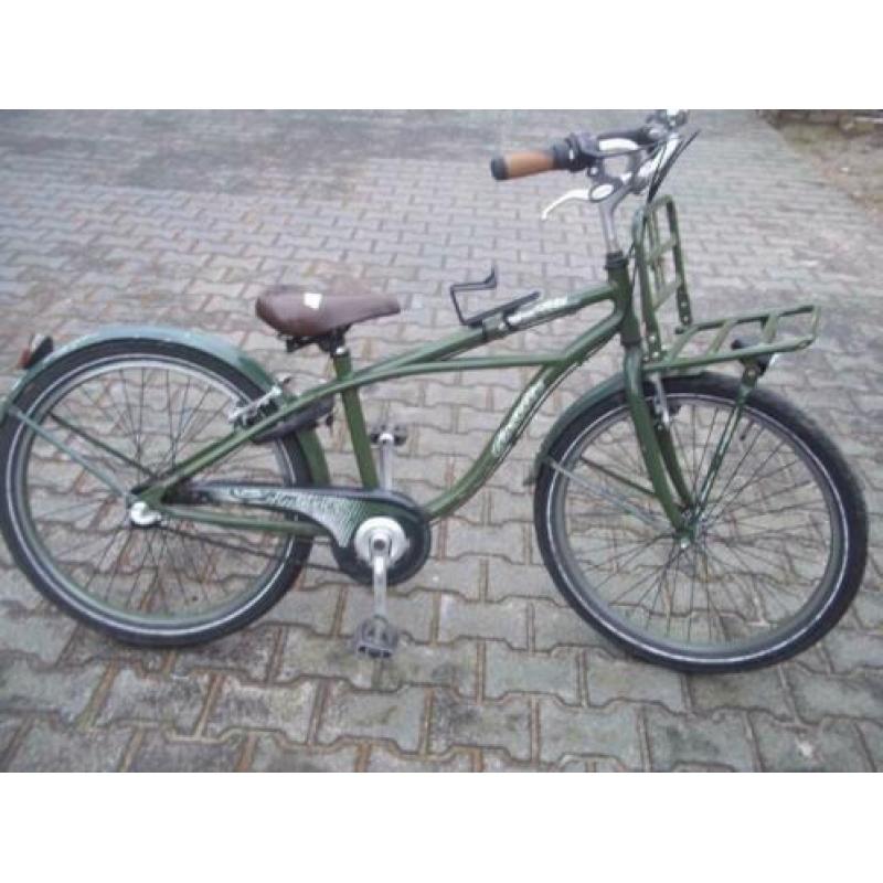 24 inch gebruikte stoere gazelle FREESTYLER n3 legergroen !!