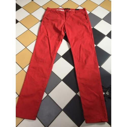 Scotch&soda maison rode broek chino 30 creatures