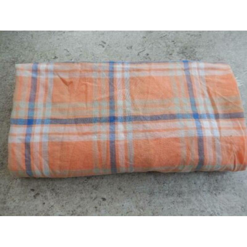 Twenty One by Mc Gregor geruite shawl sjaal zalm