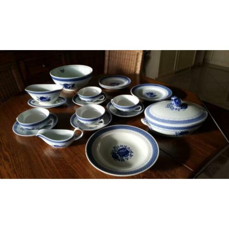 servies Royal Copenhagen Tranquebar blauw