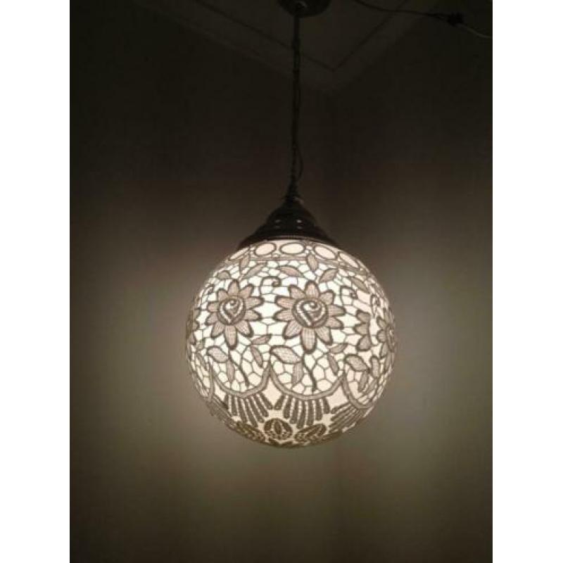 Verschillende lampen hanglamp kant XXL nieuw! glaslamp