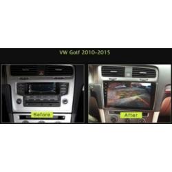 navigatie vw golf 7 2013 carkit 10 inch scherm android 9 usb