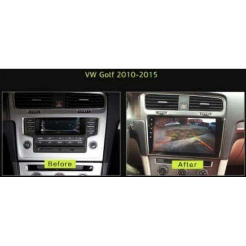 navigatie vw golf 7 2013 carkit 10 inch scherm android 9 usb