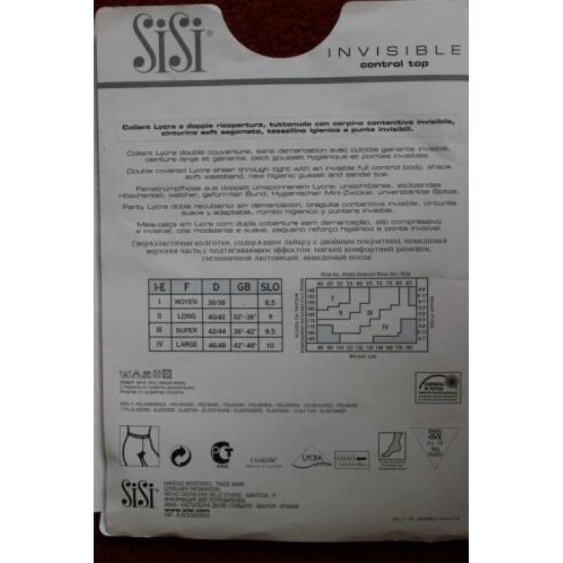 SiSi Invisible Control Top 30 panty 's