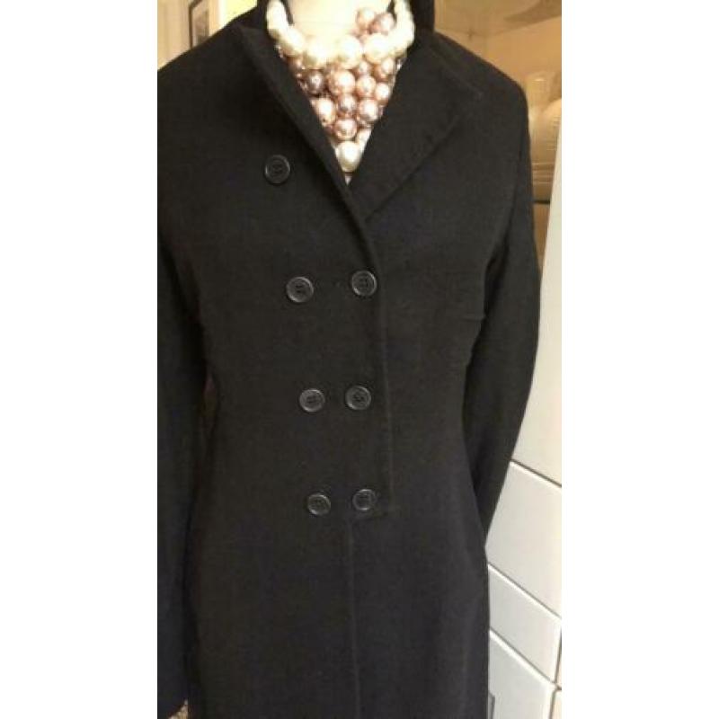 Zwart SCAPA 100% LAMSWOLLEN jas/colbert, 36 mooi model izgs