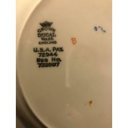 Crown Ducal Ware presenteerschaal en bonbonbordjes jaren 20