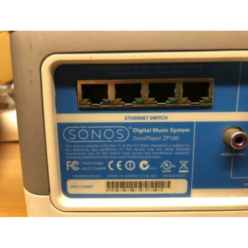 sonos Zoneplayer ZP100 en ZP80
