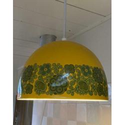 Kaj Franck Finel Finland Fog Morup hanglamp geel MCM emaille