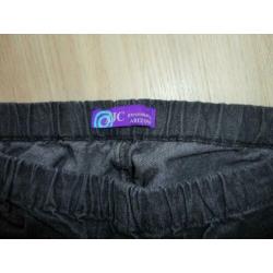 Nieuw zwart pull-on tregging broek mt 42 AJC ARIZON