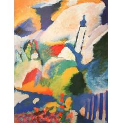 Kandinsky Reproductie Schilderij - Echte Olieverf op Canvas