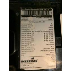 4x intergas hre 24/18 bouwjaar 2013