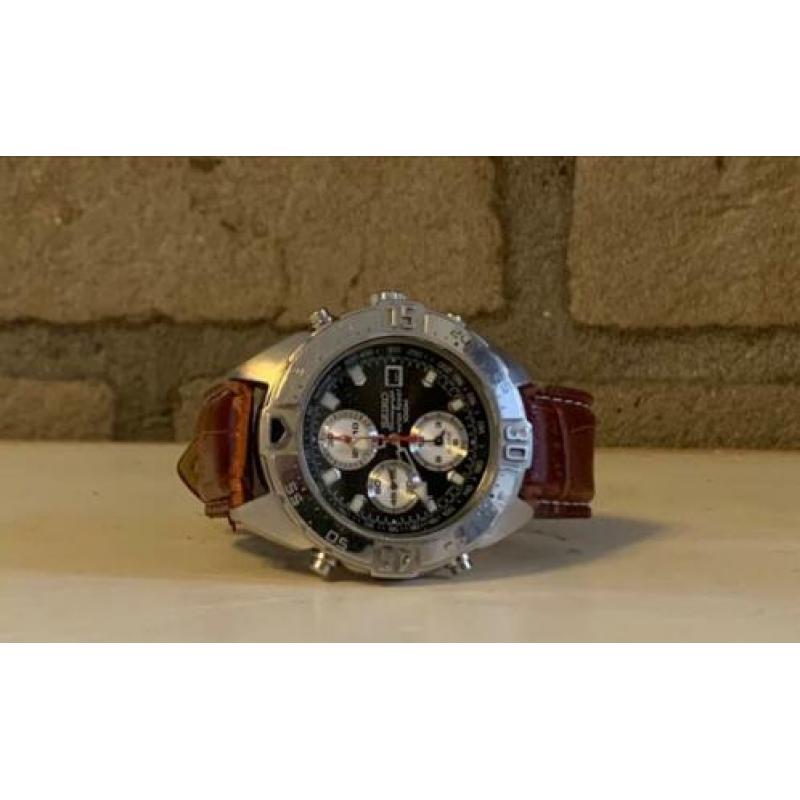 SEIKO CHRONOGRAAF en t. 100 mtr waterdicht (zolder vondst)