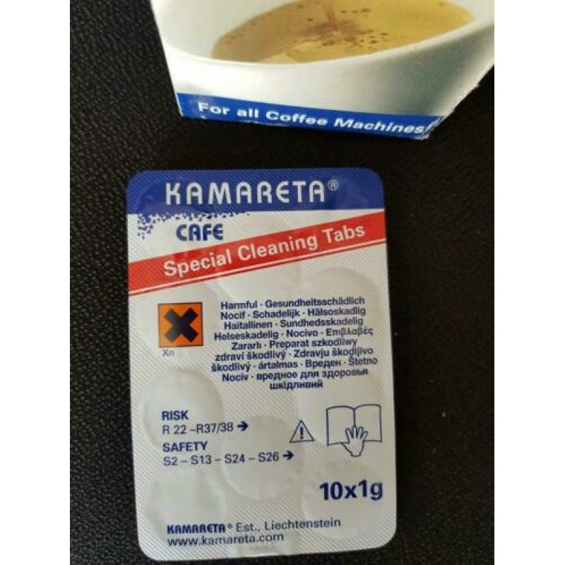 Kamareta reinigings tabletten koffie machines.