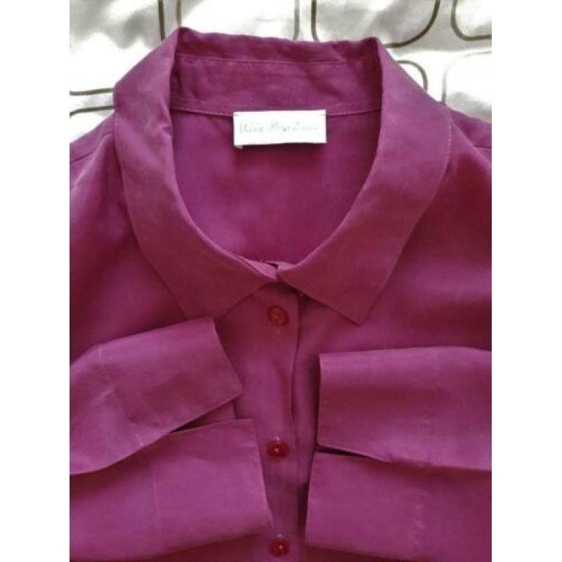 Nieuwe fuchsia roze blouse - ULLA POPKEN - Maat 46-48