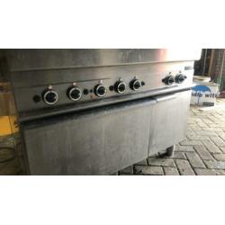 Modular 6- pits horeca gasfornuis en elektrische oven