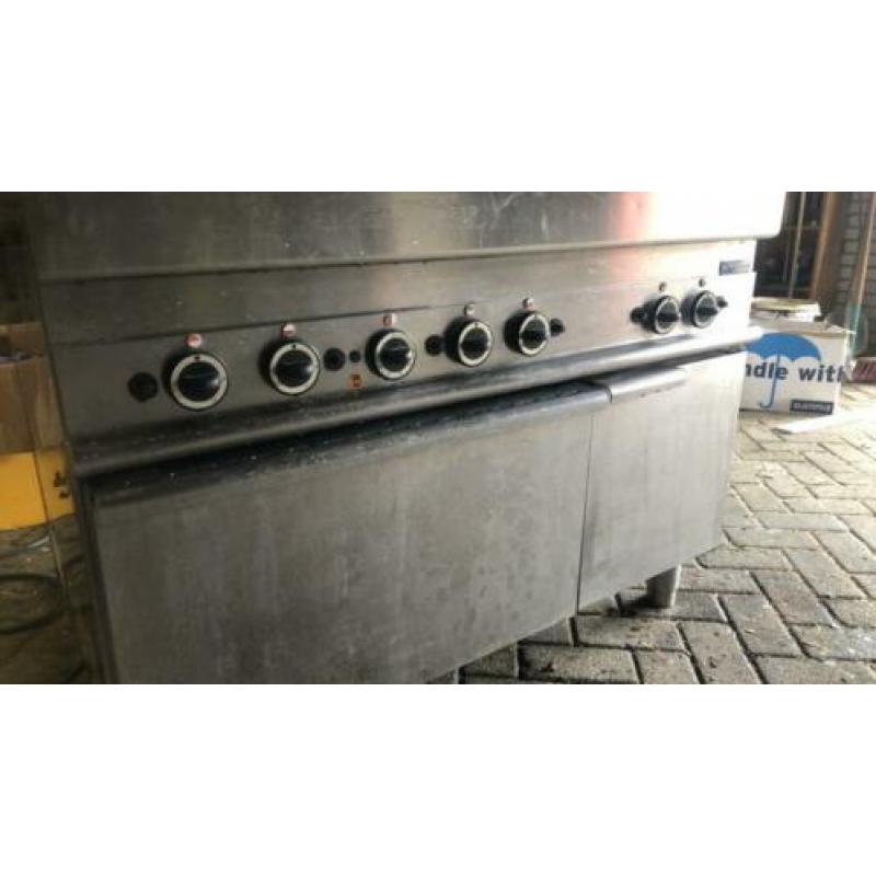 Modular 6- pits horeca gasfornuis en elektrische oven