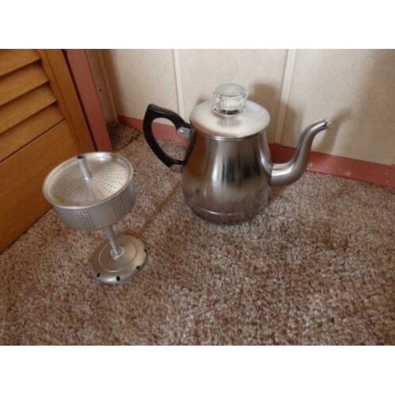 ouderwetse Pruttelpot Percolator koffiepot Bredemeyer
