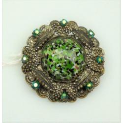 Opruiming Broche met Venetiaans glas uit ca1940 / Z2768