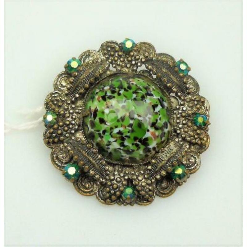 Opruiming Broche met Venetiaans glas uit ca1940 / Z2768