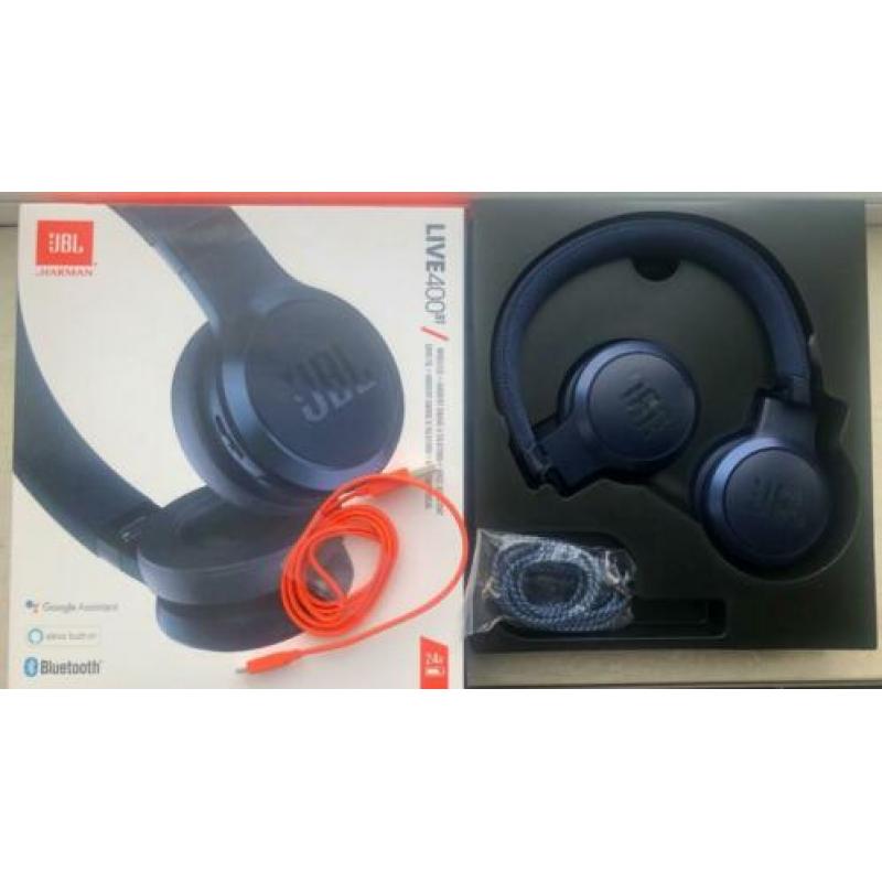 JBL live 400bt blauw