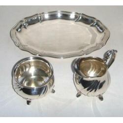 Sterling zilveren 835/925 koffie set Lutz & Weiss, ca 1900