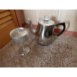 ouderwetse Pruttelpot Percolator koffiepot Bredemeyer