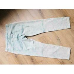 SANDWICH nieuwe jeans groen/wit gevlekt maat 38