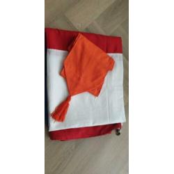 Originele grote nationale vlag met wimpel 3.00 m x 2.00 m.