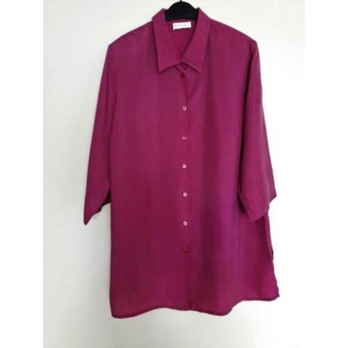 Nieuwe fuchsia roze blouse - ULLA POPKEN - Maat 46-48