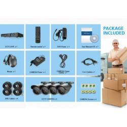 Complete prof. set 4 x 2Mp camera + 4Ch DVR +1Tb HDisk 3