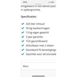 Hapro roady 450 dakkoffers