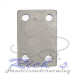 Bootrol, rollenset 70×120 mm op kantelblokje 40mm