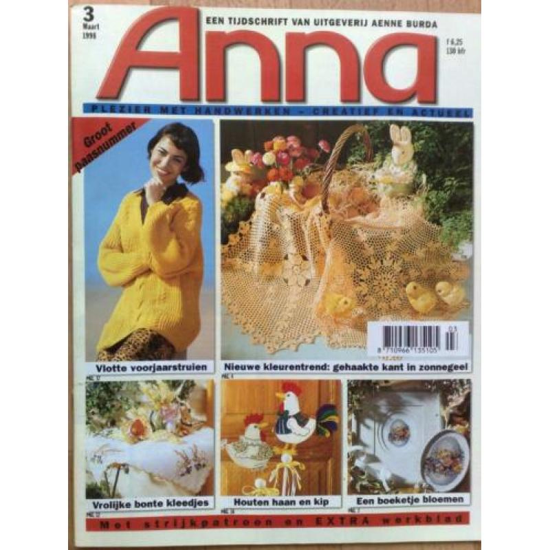 7 x Anna Burda nr 2-3-8-9-10-11-12 / 1998