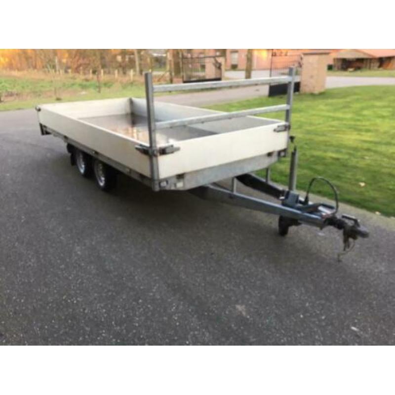 Plateauwagen aanhanger aanhangwagen tandemasser dubbelasser