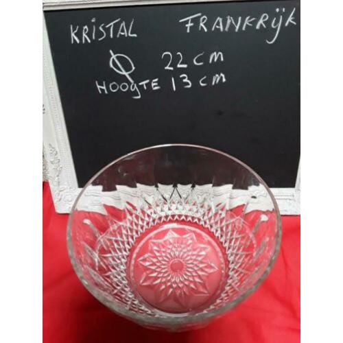 Kristallen fruitschaal jaren 60 (france)