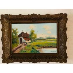 Olieverf schilderij De Peel (J. Verstappen uit Heeze)