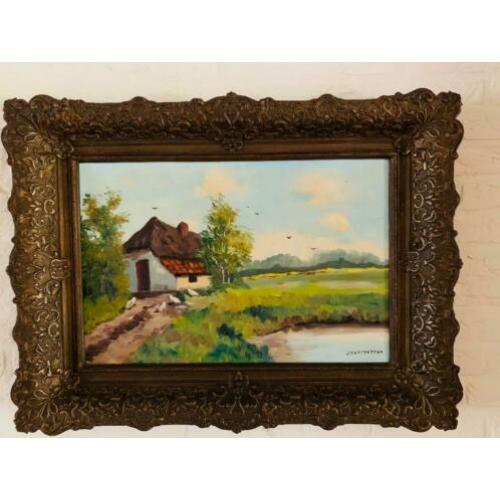 Olieverf schilderij De Peel (J. Verstappen uit Heeze)